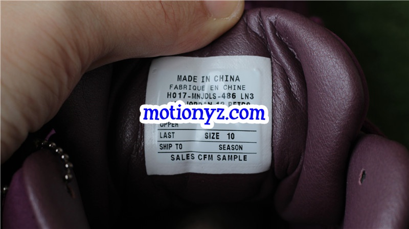 Authentic Air Jordan 12 PSNY Burgundy bordeaux